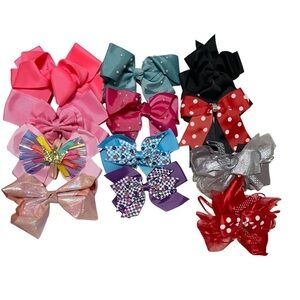 Girls hair bows bundle of 12 bows